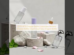 Botella cuentagotas PETG 13/410 Botellas cuentagotas de perfume personalizadas Botellas cuentagotas vacías dispensadoras