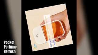 Tarjetero con botella de spray de perfume de bolsillo