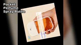 Diseño de tarjeta de botella de spray de perfume de bolsillo