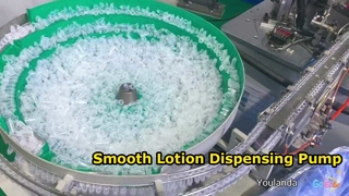 Bomba de tratamiento de plástico para botella cosmética.