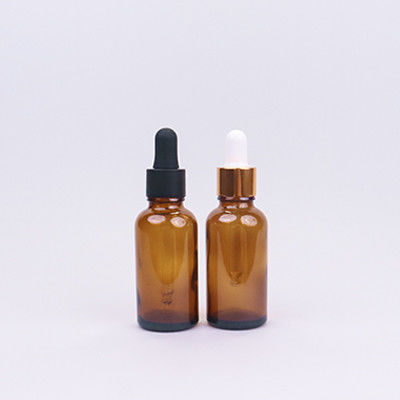 comprar Aceite de esencia Botella de goteador de vidrio de ámbar recargable de 60 ml con cierre de aluminio online manufacture
