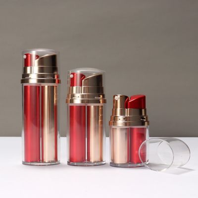 comprar Botella sin aire bomba de loción de plástico bomba de doble tubo bomba de vacío botella cosmética online manufacture