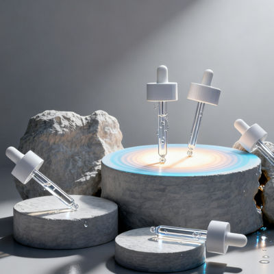 comprar Botella cuentagotas de vidrio negro esmerilado transparente para aceites esenciales con personalización de impresión de logotipo online manufacture