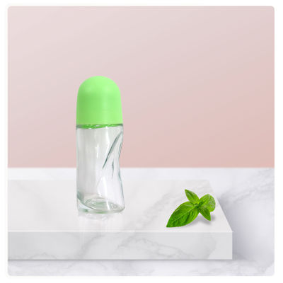 Botellas de vidrio de rodillo de 50 ml personalizadas botellas de aceite para antitranspirante