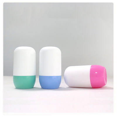 Rollo de plástico de colores en botellas de desodorante bolas de rodillo para aceites esenciales tapa personalizable