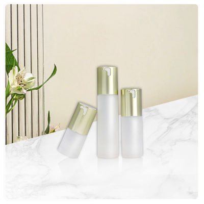 Contenedor de la bomba de loción de 3pcs Flasca de la bomba sin aire clara 15ml 30ml 50ml Para productos frescos