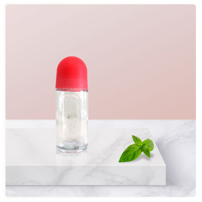 Botellas de desodorante de vidrio de 50 ml de plástico rellenable Rollerball Perfume