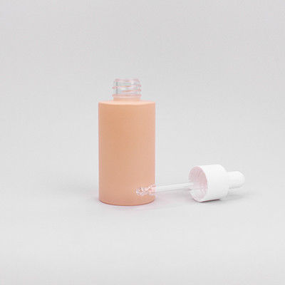 Botella de gotero PETG congelada de 60 ml con cabeza de goma blanca para sueros faciales