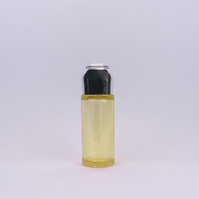 Cabeza de botella de goteo de aluminio electrolibrado Botella de goteo PETG de 50 ml para productos para el cuidado de la piel