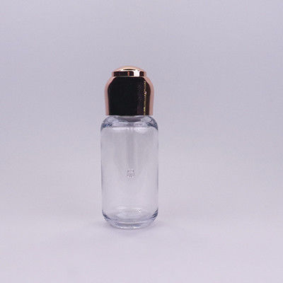 80 ml de lujo PETG goteador de suero botella goteador de ojos de plástico con cabeza electroplacada