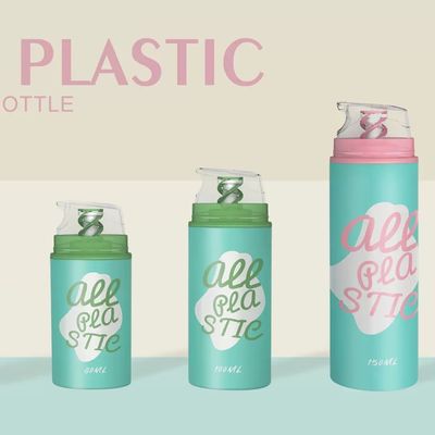 Botellas mono sin aire de plástico ecológicas para el cuidado de la piel botellas de bomba cosmética