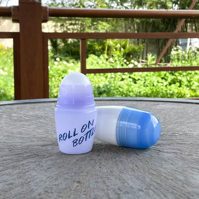 Botellas roll-on personalizadas de 50 ml Yuyao para desodorante, botellas roll-on a prueba de fugas para el cuidado de la piel