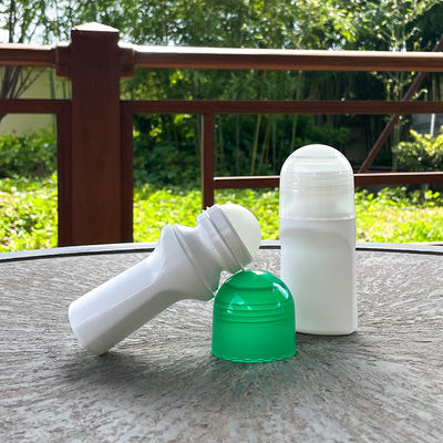 Contenedor plano de desodorante de 75 ml para el cuidado de la piel de plástico de plástico de plástico botella de desodorante debajo del brazo