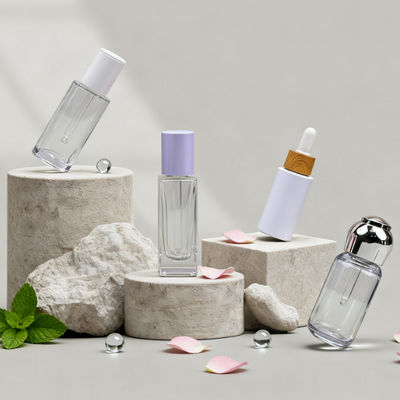 Botella cuentagotas recargable de lujo creativa de 20 ml para aceites esenciales y perfumes