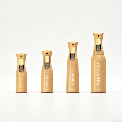 Botella de pulverización continua, 200ml, 300ml, gatillo de alta presión, botella de pulverización de niebla continua vacía personalizada para cabello
