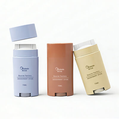 Envase cosmético del palillo del desodorante 75g PP vacío desodorante que empaqueta el empaquetado sólido
